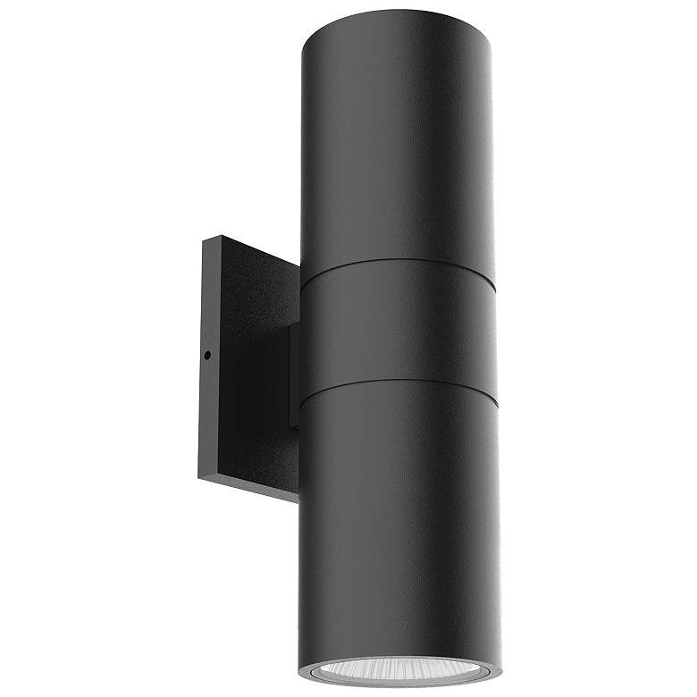 Image 1 Lund 12-in 1 Light Black Integrated LED Outdoor Wall 31W Kuzco