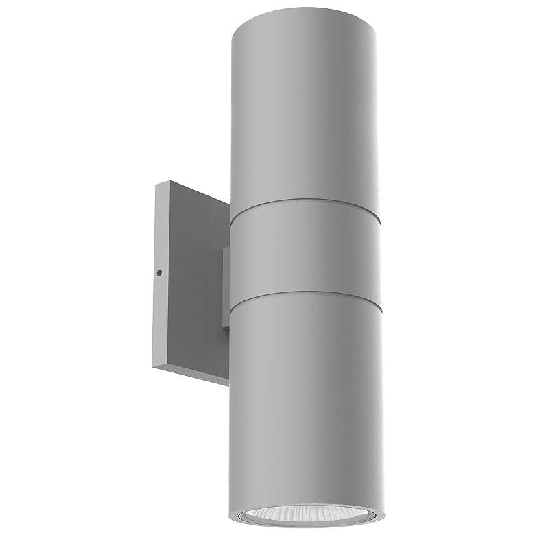 Image 1 Lund 12-in 1 Light Gray Integrated LED Outdoor Wall 31W Kuzco