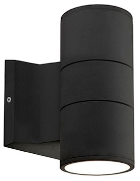 Image 2 Lund 7-in 1 Light Black Integrated LED Outdoor Wall 21W Kuzco more views