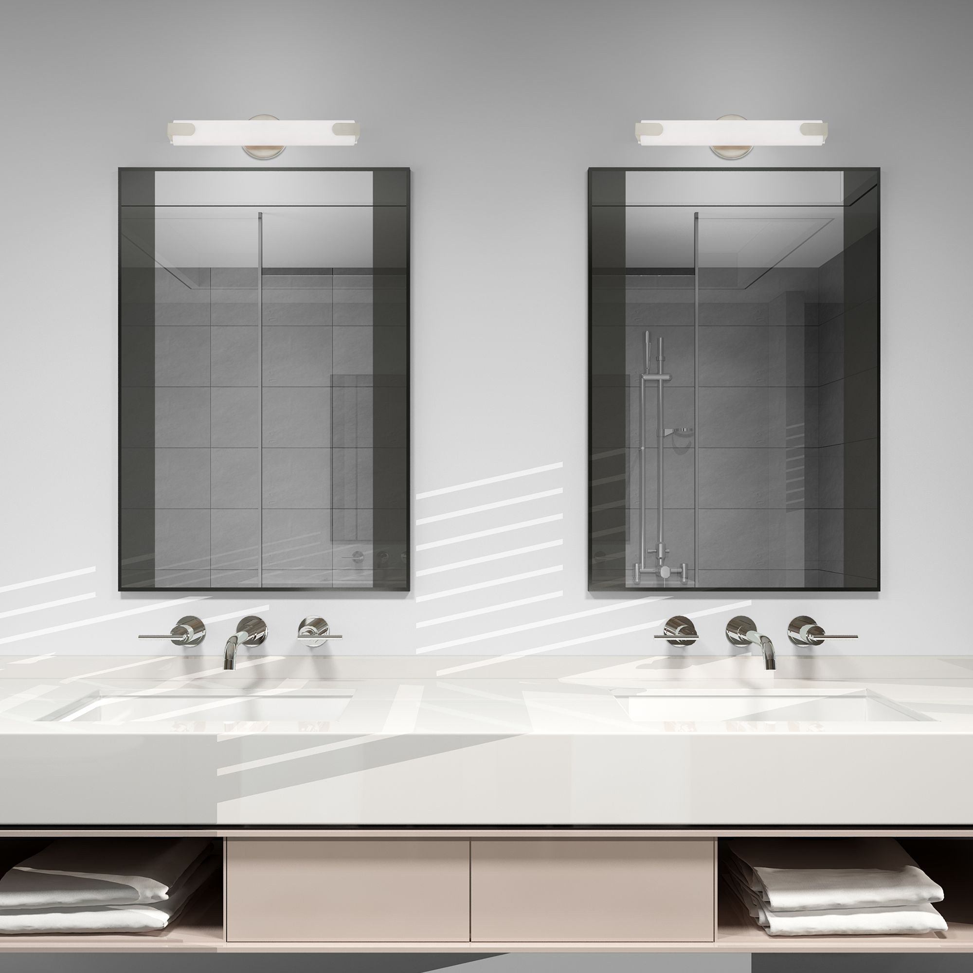 Lund LED Brushed Nickel ADA Bath Vanity