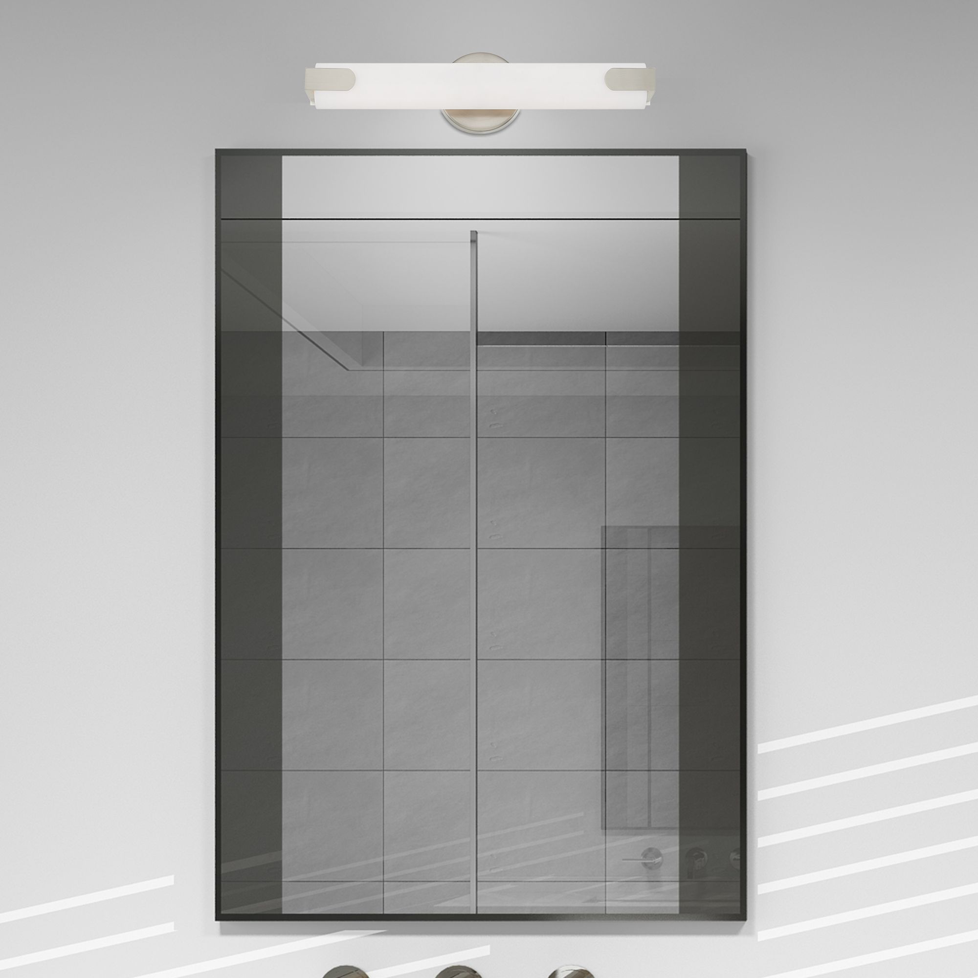 Lund LED Brushed Nickel ADA Bath Vanity