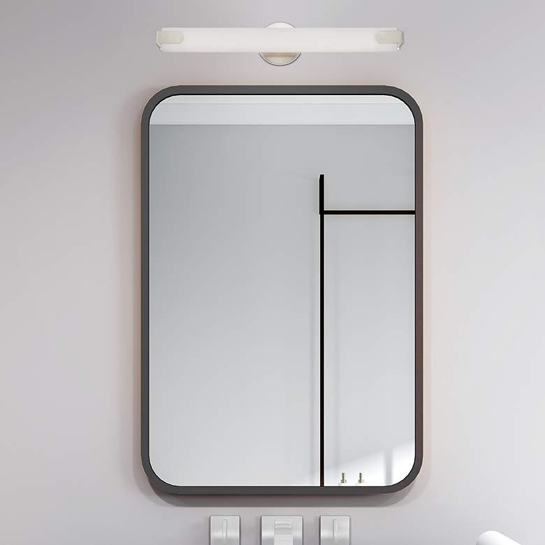 Image 1 Lund LED Light Brushed Nickel ADA Bath Vanity