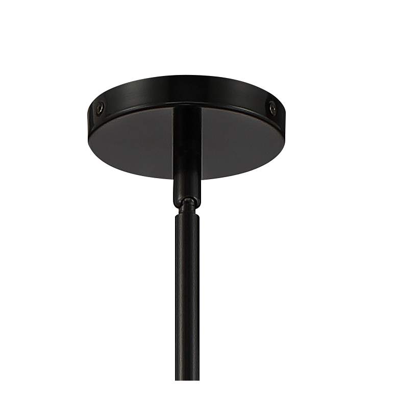 Image 4 Lundry 45" Wide Gloss Black 15-Light Pentagon Chandelier more views