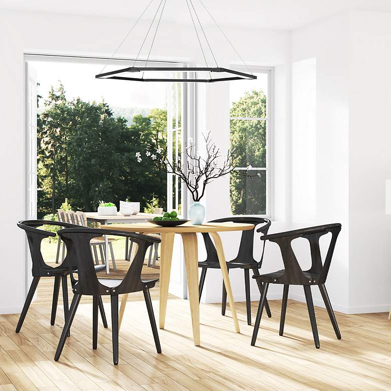 Image 5 Lune 0.6"H x 32"W 6-Light Pendant in Aluminum more views