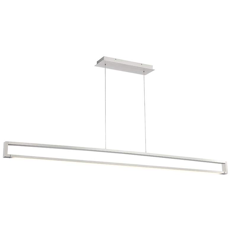 Image 1 Lune 3.54 inchH x 63 inchW 1-Light Linear Pendant in Aluminum