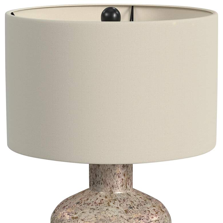 Image 5 Lunette Antiqued Silver and Warm Honey Table Lamp more views