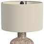 Lunette Antiqued Silver and Warm Honey Table Lamp
