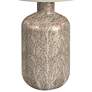 Lunette Antiqued Silver and Warm Honey Table Lamp