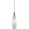 Lungo 3" Wide 1-Light Pendant - Satin Nickel with Snow White Glass (LE