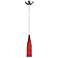 Lungo Collection 3" Wide Fire Red Mini Pendant Chandelier