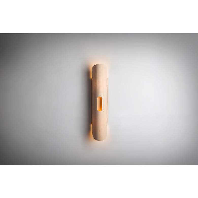 Image 3 Lupe 23.6" High Ash WEP Light Collection Wall Sconce more views