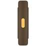 Lupe 23.6" High Ebony WEP Light Collection LED Wall Sconce