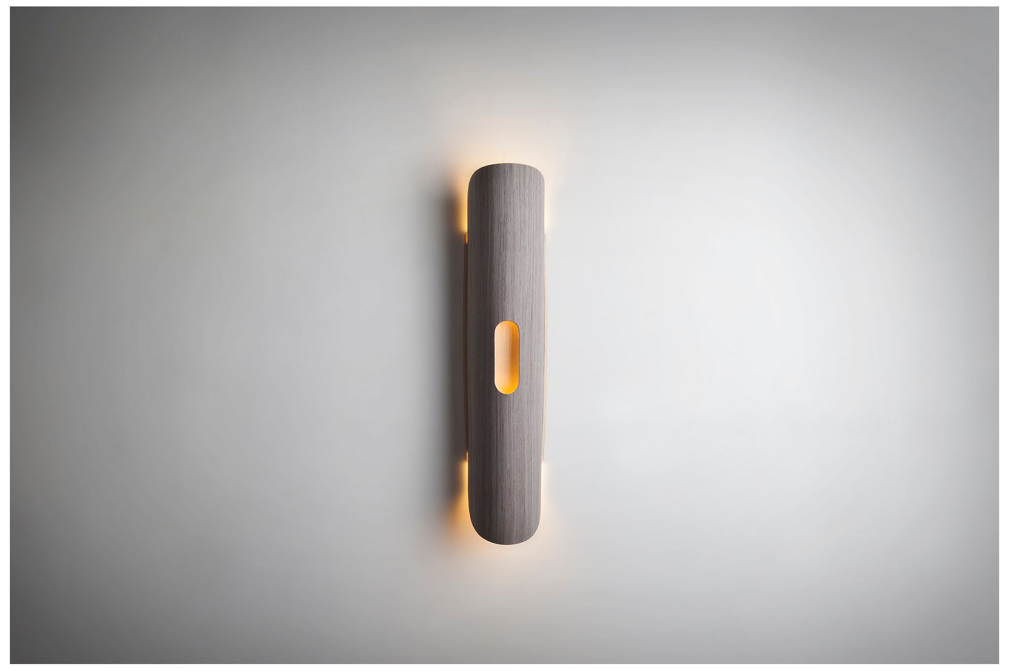 Image 4 Lupe 23.6" High Grey Oak WEP Light Collection Wall Sconce more views