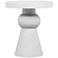 Lupita 17" Wide White Round Side Table
