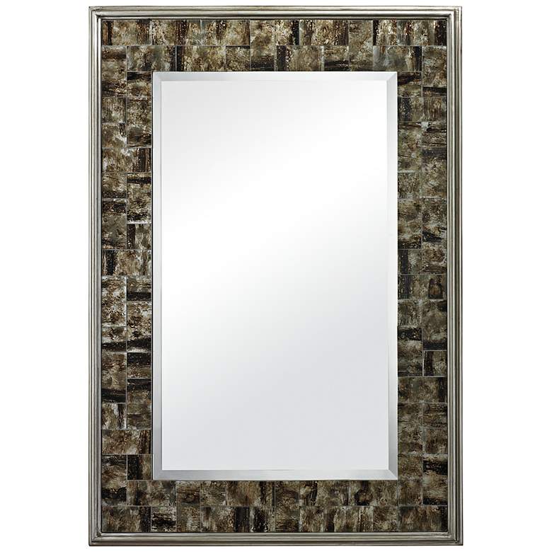 Image 1 Luratti Marbled 29 inch x 42 inch Wall Mirror