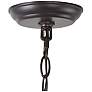 4_Lurav 20.5" Wide Bronze 6-Light Wagon Wheel Chandelier more views
