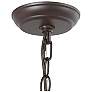 5_Lurav 28" Wide Bronze 8-Light Wagon Wheel Chandelier more views