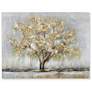 Luster Leafed - Heavy Textured Hand Painted Canvas With Gold Foil