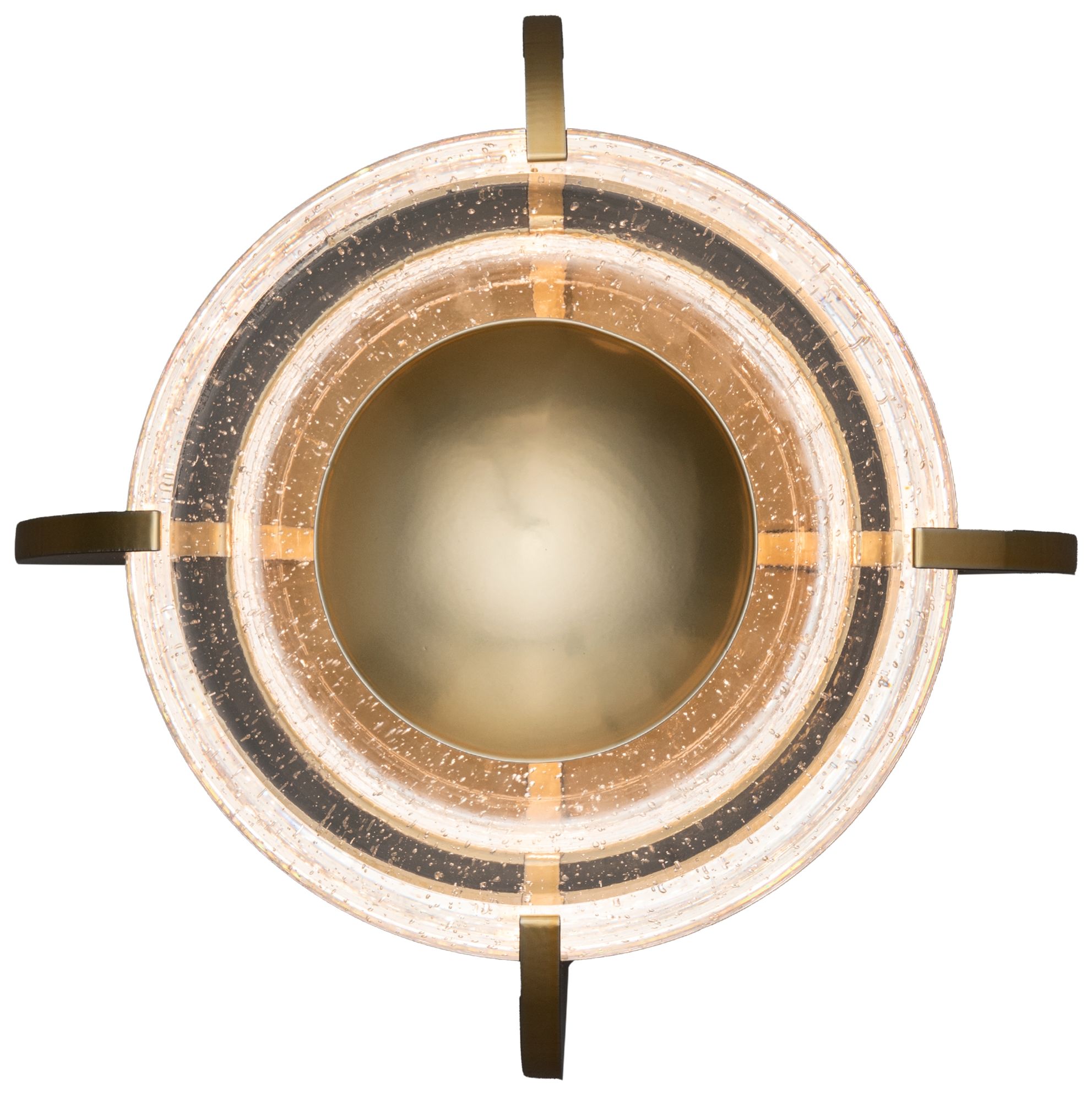 Image 3 Lustra 10"Wide Modern Brass LED Wall Sconce/Flush Mount more views