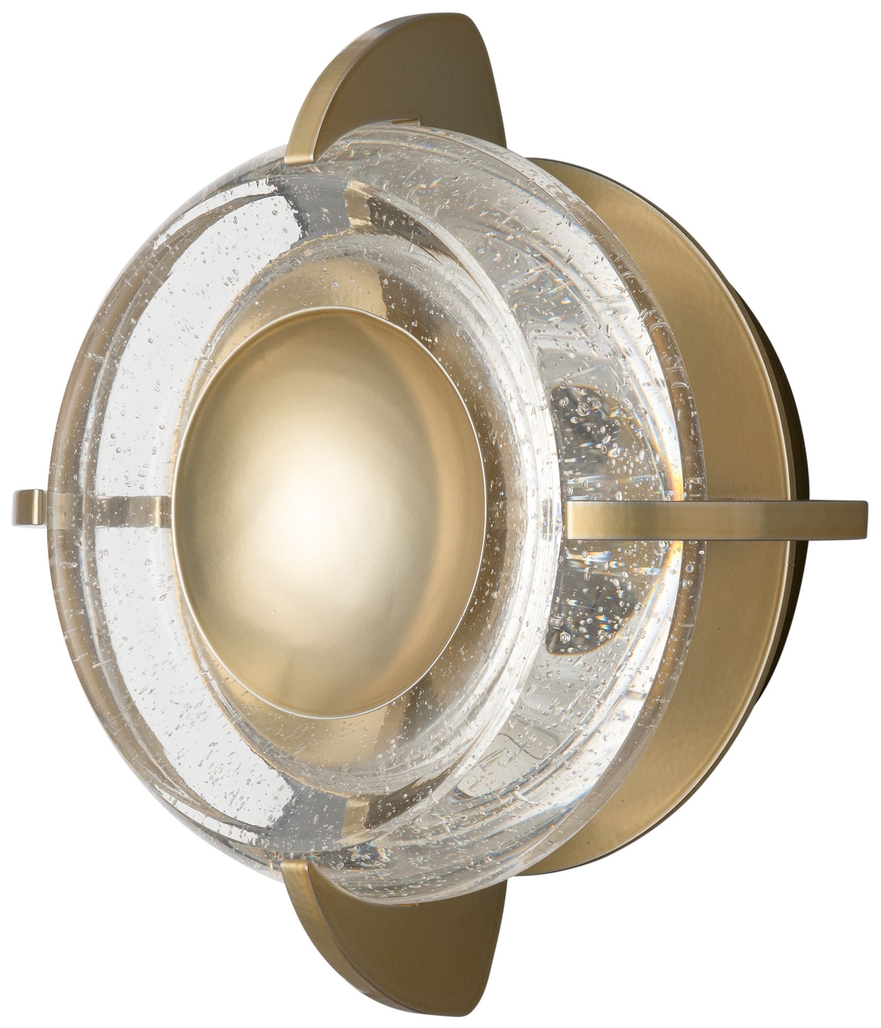Image 4 Lustra 10"Wide Modern Brass LED Wall Sconce/Flush Mount more views