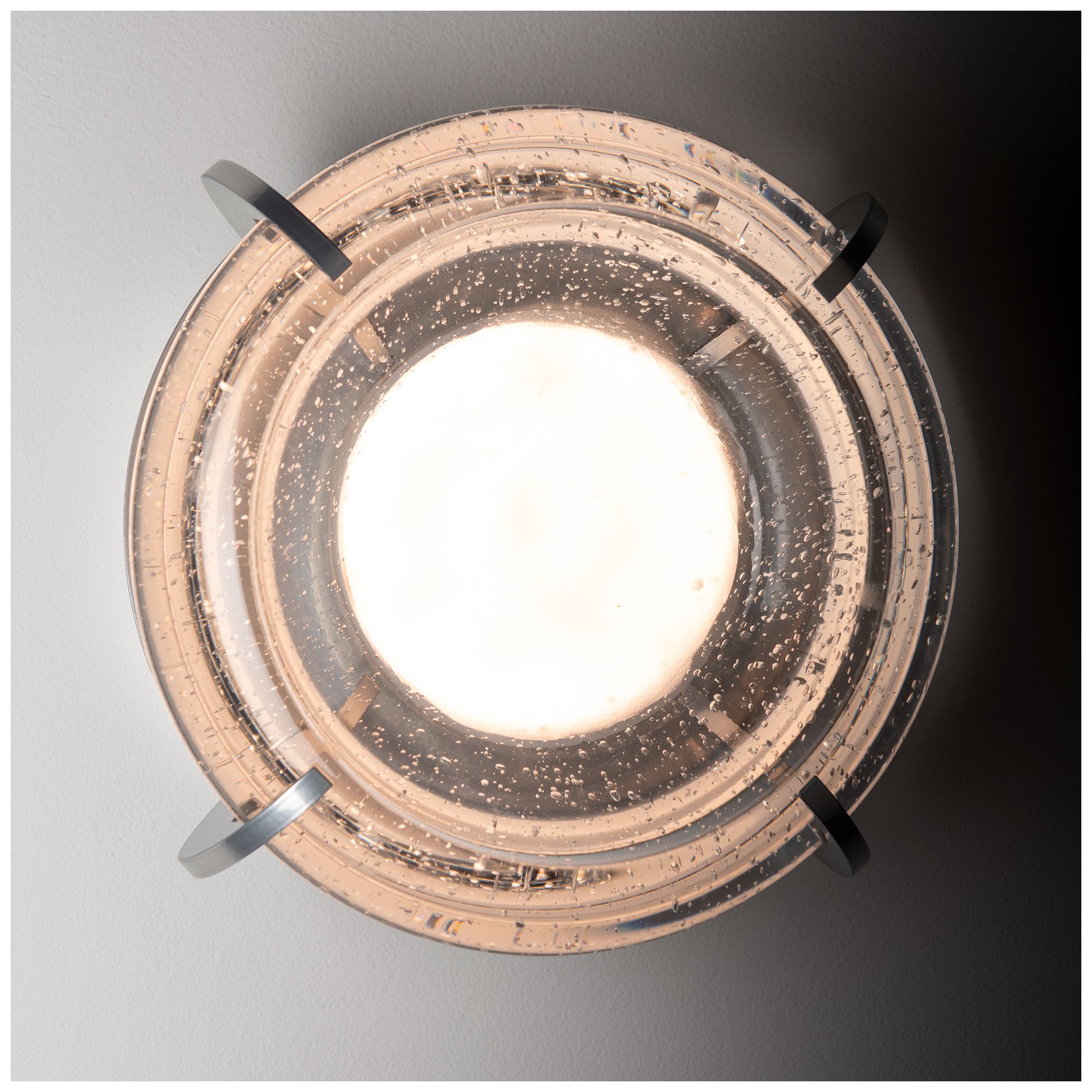 Lustra 11"Wide Sterling LED Flush Mount/Wall Sconce