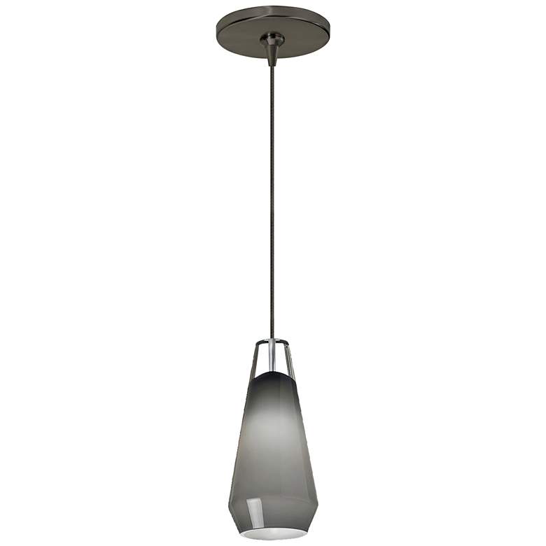 Image 1 Lustra 3 3/4" Wide Antique Bronze LED Freejack Mini Pendant