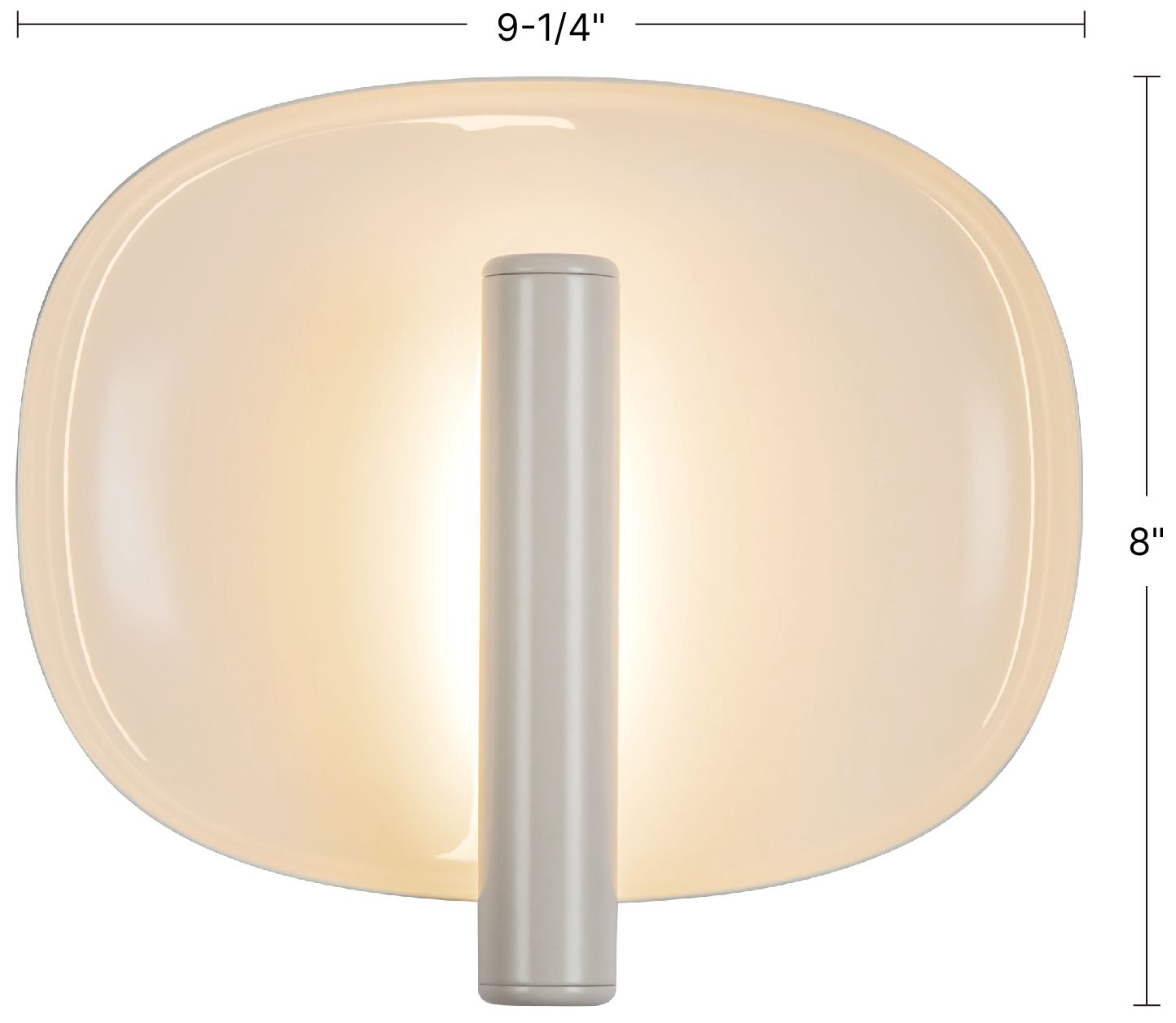 Image 7 Lustre 9-in Pearl White dimmable LED Wall Sconce with Vintage Brass Finish more views