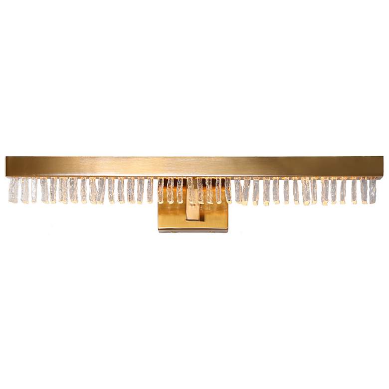Image 1 Lustris 26" Wide Gold 1-Light LED Linear Wall Sconce