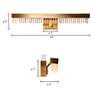 2_Lustris 26" Wide Gold 1-Light LED Linear Wall Sconce more views