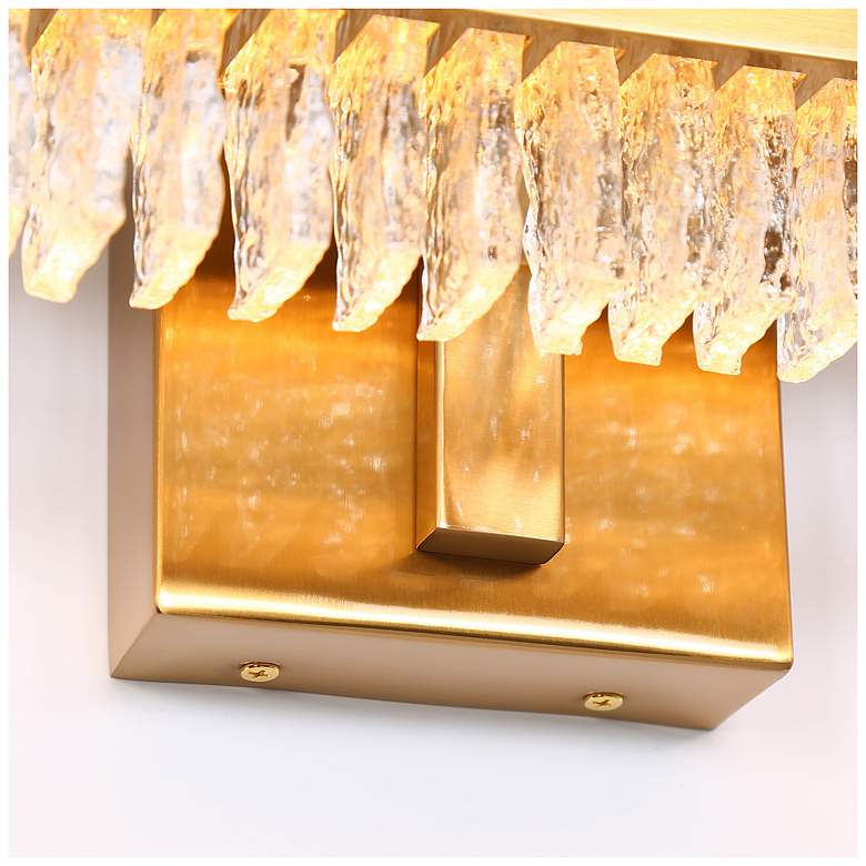 Image 3 Lustris 26" Wide Gold 1-Light LED Linear Wall Sconce more views