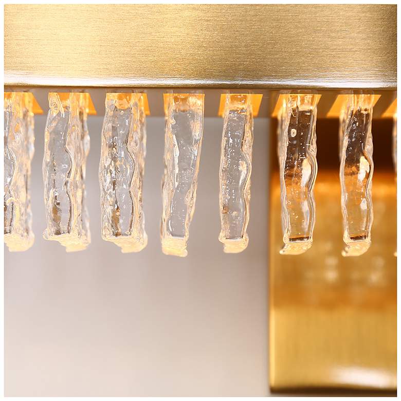 Image 4 Lustris 26" Wide Gold 1-Light LED Linear Wall Sconce more views