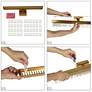 6_Lustris 26" Wide Gold 1-Light LED Linear Wall Sconce more views