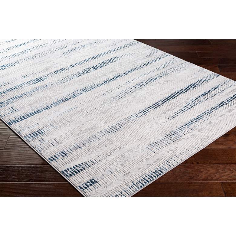 Image 2 Lustro LSR-2309 5'2"x7' Dark Blue and Light Beige Area Rug more views