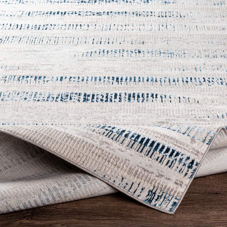 Image 3 Lustro LSR-2309 5'2"x7' Dark Blue and Light Beige Area Rug more views