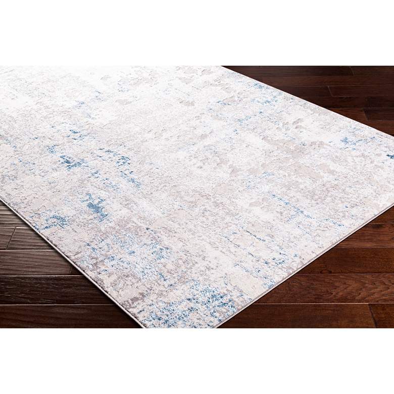 Image 2 Lustro LSR-2315 5'2"x7' Dark Blue and Light Beige Area Rug more views