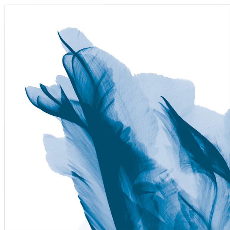 Image 3 Lusty Blue Tulip 24" Square Tempered Glass Graphic Wall Art more views