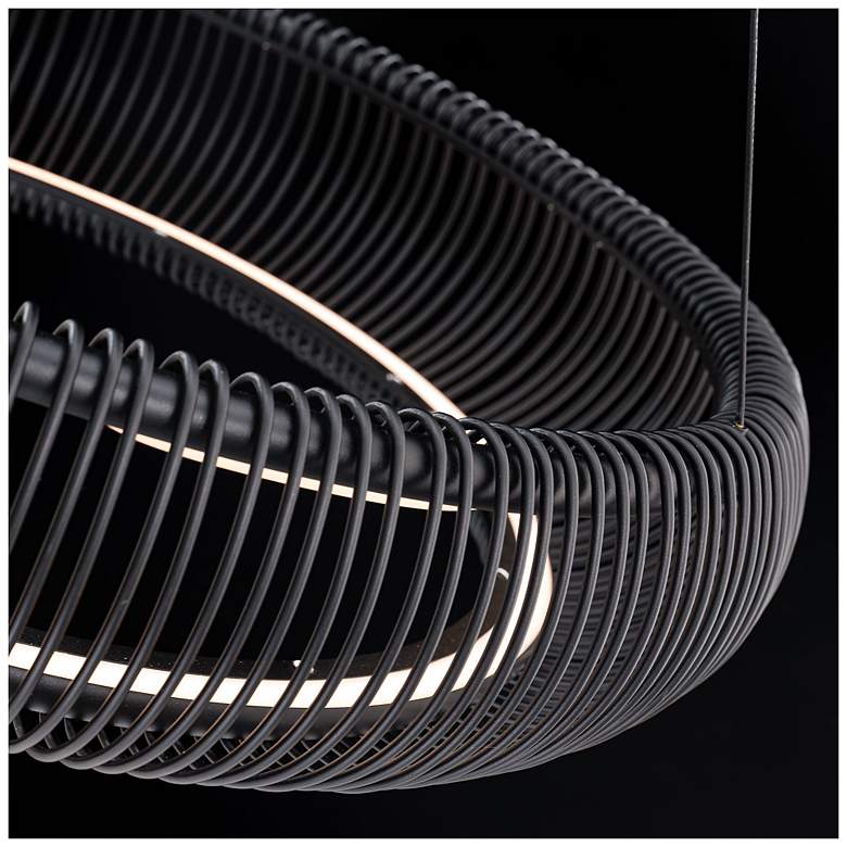 Image 4 Lute 28in LED Pendant 3000K in Black more views