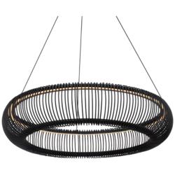 Lute 28in LED Pendant 3500K in Black