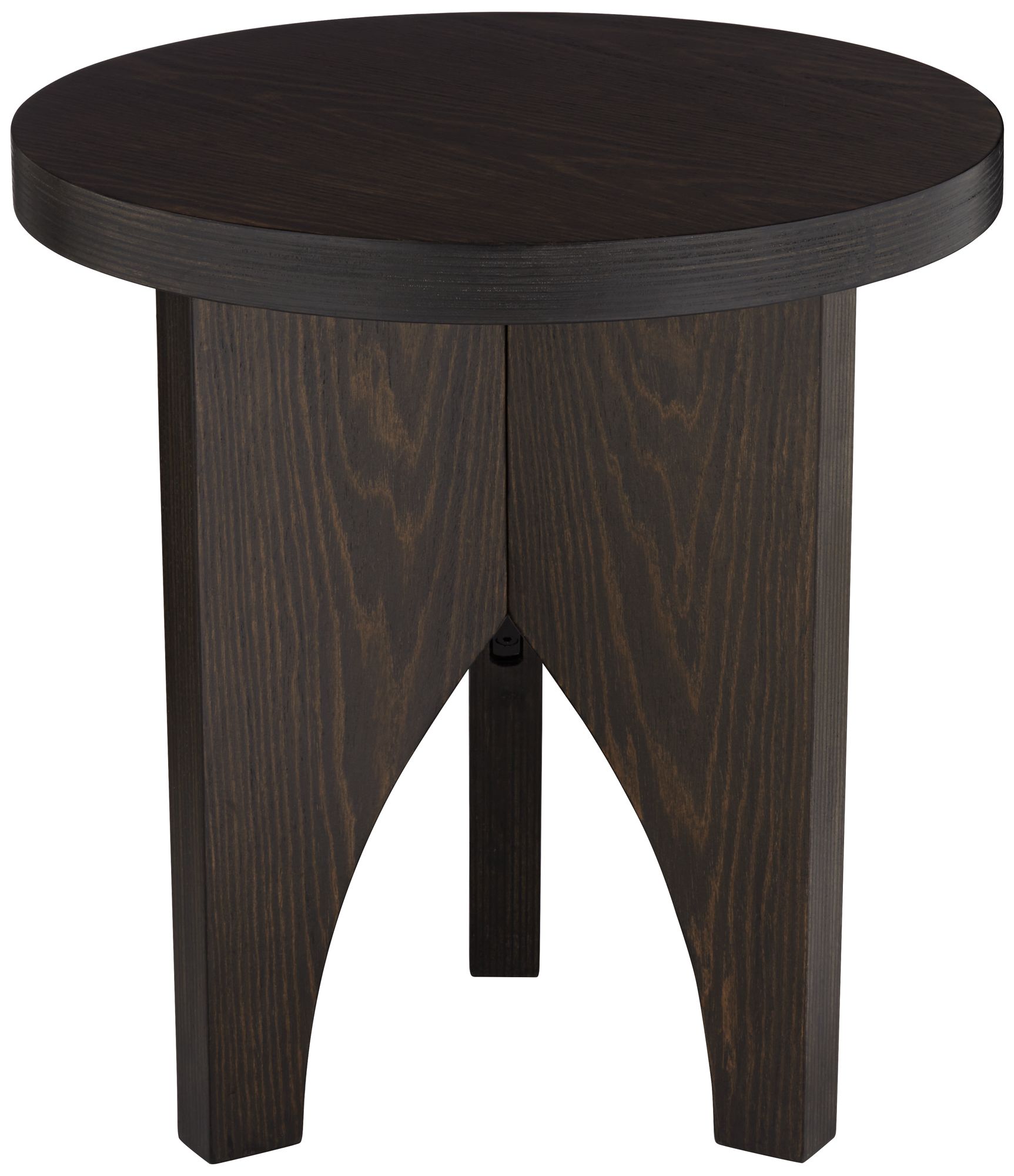 Image 3 Lutebrand 18 3/4" Wide Dark Wood Side Table
