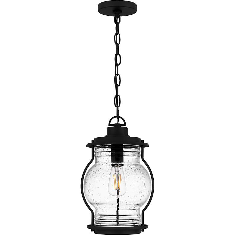 Image 2 Luther 1-Light Earth Black Outdoor Hanging Lantern more views