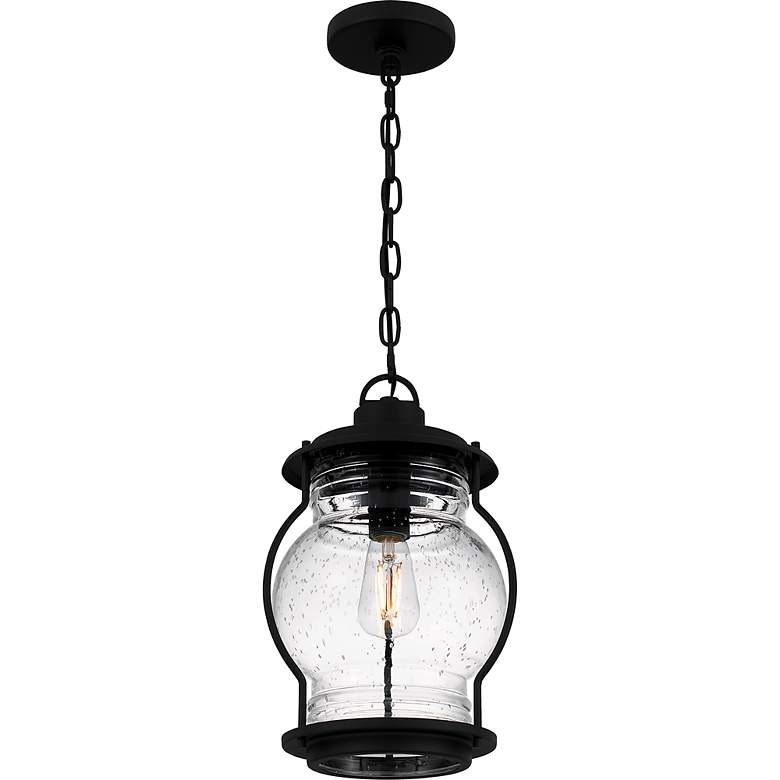 Image 4 Luther 1-Light Earth Black Outdoor Hanging Lantern more views