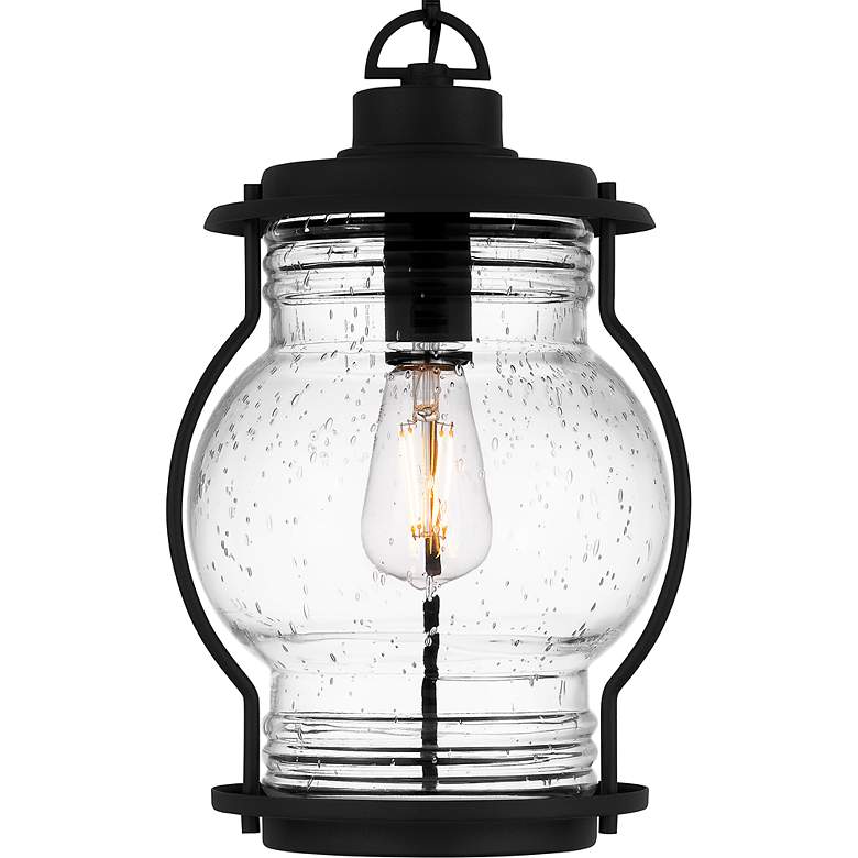 Image 5 Luther 1-Light Earth Black Outdoor Hanging Lantern more views