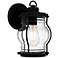 Luther 1-Light Earth Black Outdoor Wall Lantern