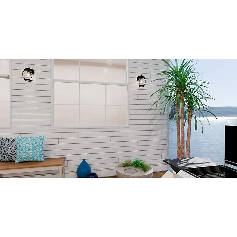 Image 6 Luther 1-Light Earth Black Outdoor Wall Lantern more views