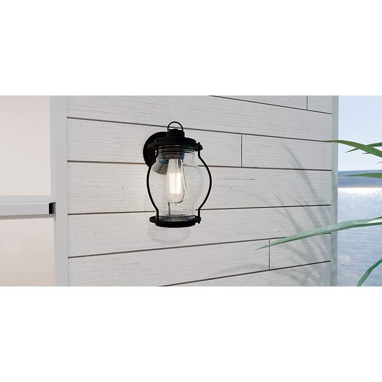 Image 7 Luther 1-Light Earth Black Outdoor Wall Lantern more views