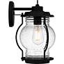 5_Luther 1-Light Earth Black Outdoor Wall Lantern more views