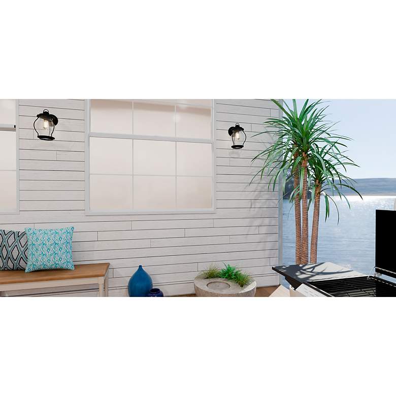 Image 6 Luther 1-Light Earth Black Outdoor Wall Lantern more views