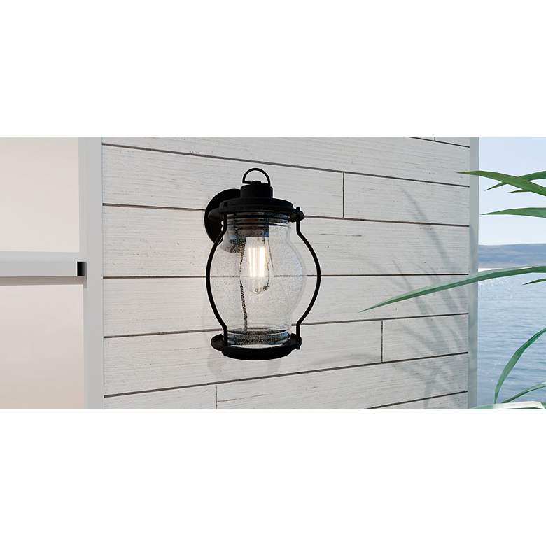 Image 7 Luther 1-Light Earth Black Outdoor Wall Lantern more views