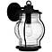 Luther 1-Light Earth Black Outdoor Wall Lantern