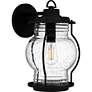3_Luther 1-Light Earth Black Outdoor Wall Lantern more views